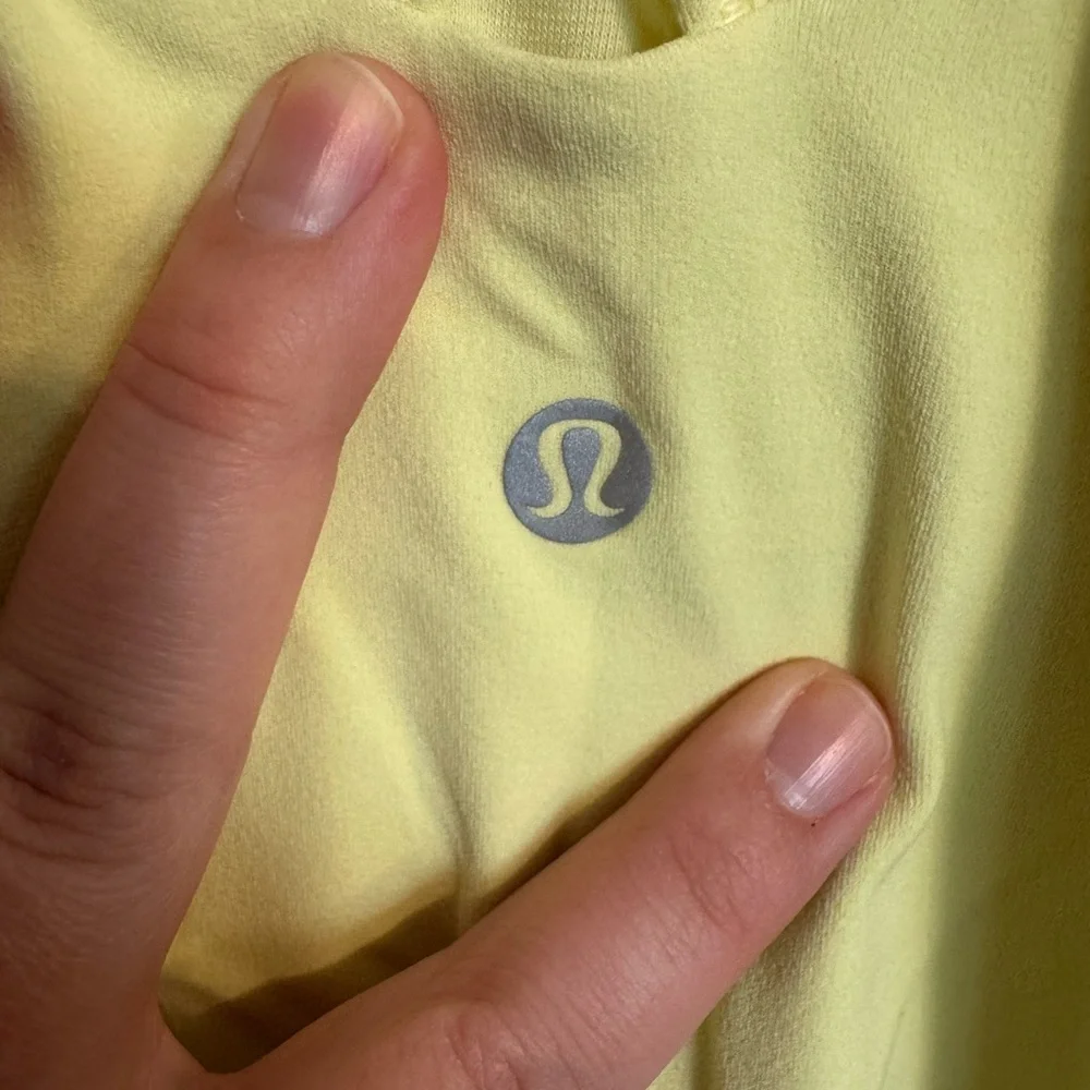 Lululemon Free to be Tank *Nulu Lemon Ice - size 12 - Picture 5 of 6